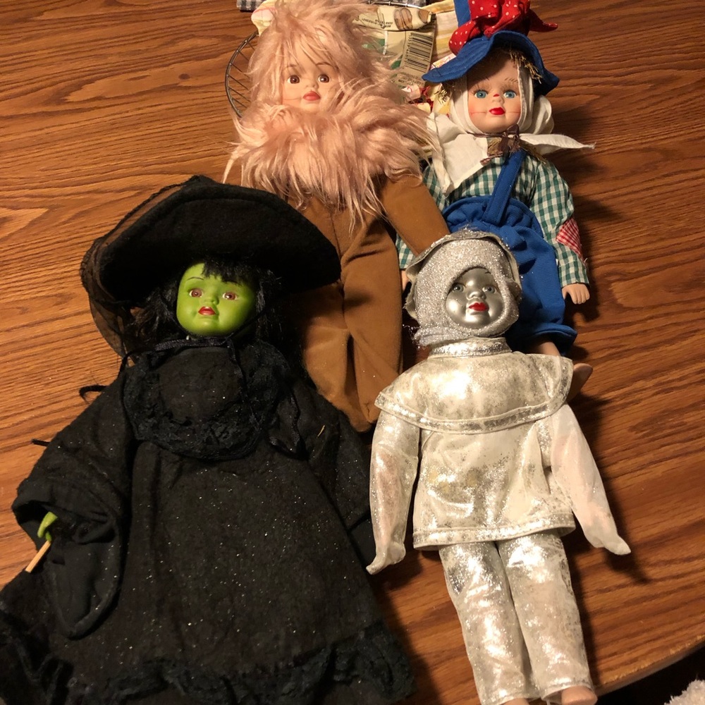 Vintage Porcelain Wizard of Oz 14” Dolls